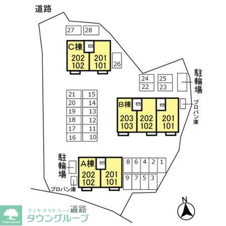 サンライズヒル Bの物件内観写真